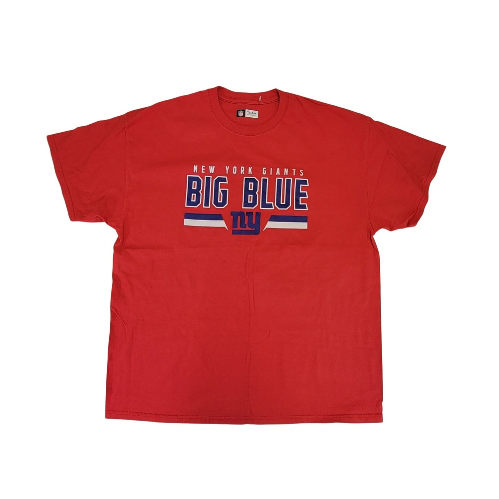 NEW YORK GIANTS BIG BLUE NFL FOOTBALL RED‎ T SHIRT XL MEN
